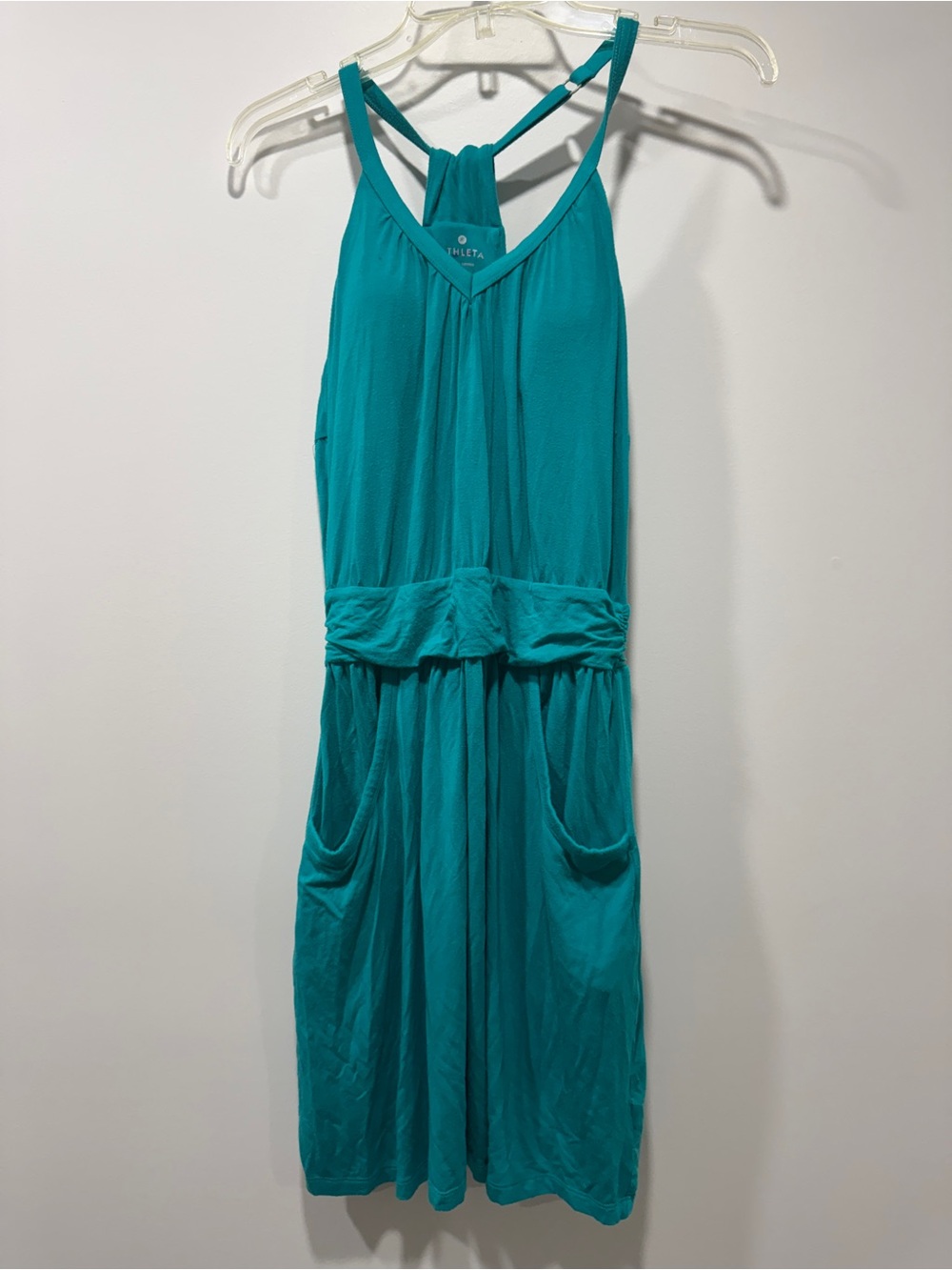 Athleta Teal Dress with built in bra